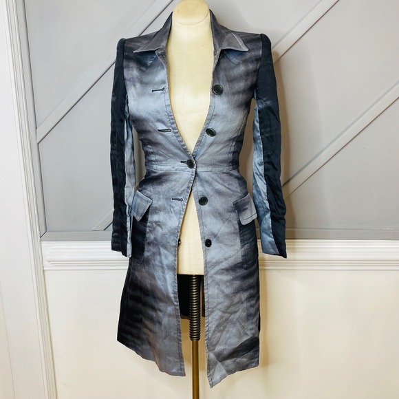 BCBGMaxAzria Jackets & Blazers - BcbgMaxazria Punk Gothic Trench Jacket‎ Women's Size XS Whimsigoth Vampire